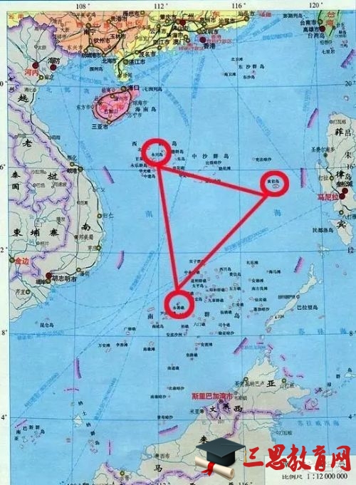 在菲律宾和越南大门口不远处构筑了有永兴岛、黄岩岛和永暑岛组成的铁三角