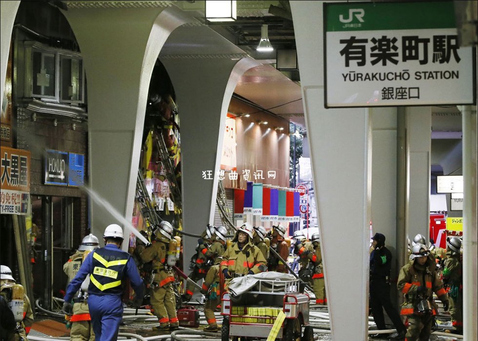 东京银座的火灾：实拍东京银座火灾现场情况图片视频