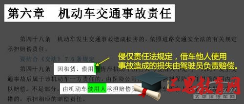 告诉你借车给别人开,出了事故谁来担 