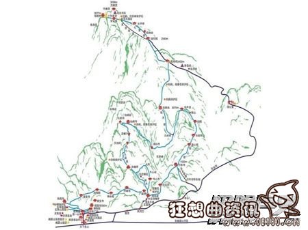 峨眉山徒步登山线路图，春末夏初四大线路游峨眉