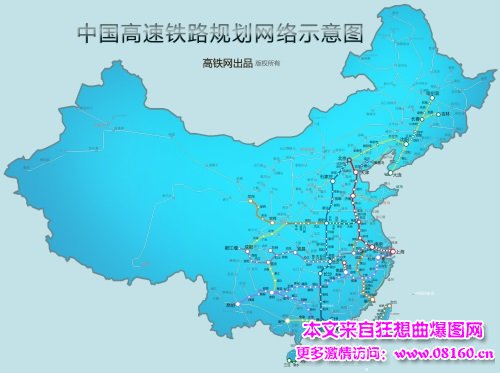 中国未来高铁规划图,中国高铁及铁路网地图