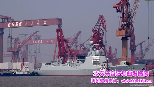 中国首艘052d神盾大驱，052e大驱舰舰图曝光了