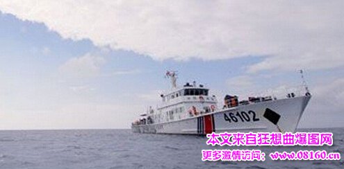 2015中国海警船有舰炮，日本骚扰中国海警船