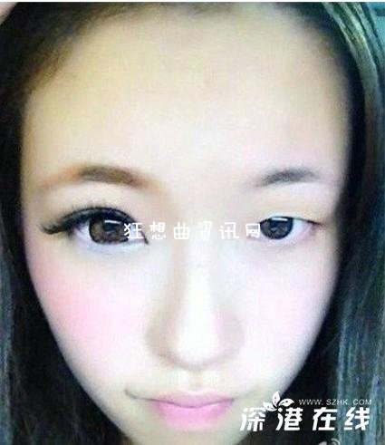 半颜妆惨不忍睹 美女半颜妆女神范儿尽毁