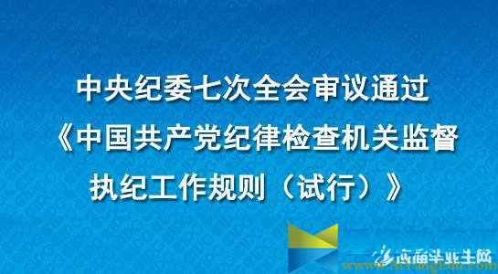 《中国共产党纪律检查机关监督执纪工作规则(试行)》解读