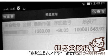 账户突然多1亿元，亿万富翁只有５个小时