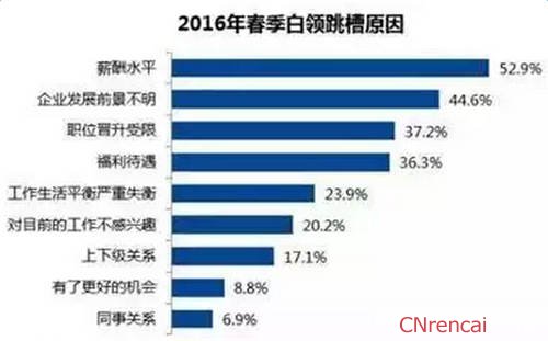 2016春季白领跳槽的原因