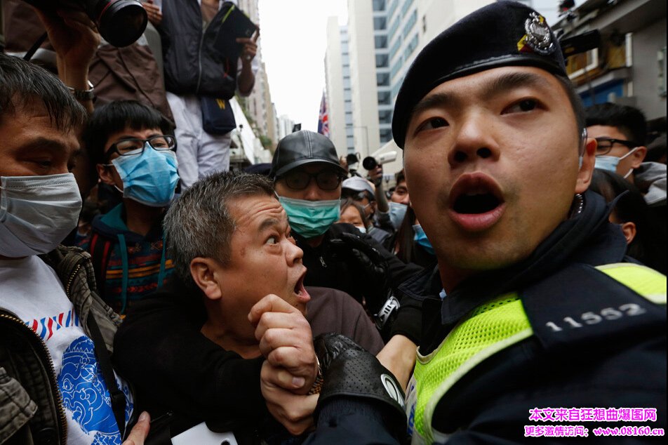 香港再起反水货客抗议，香港反水货客现场视频