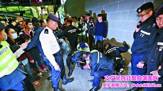 香港人为什么要反水货客伲，实拍香港反水货客示威打人