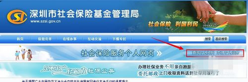 深圳社保个人账户怎么查询