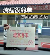 2016年办理进京证标准,2016年进京证办理政策