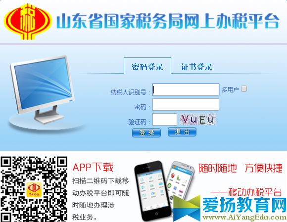 山东国税局网上办税服务平台