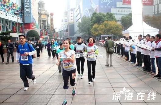 残疾女神廖智失双腿残疾女神参加马拉松比赛现场图片视频